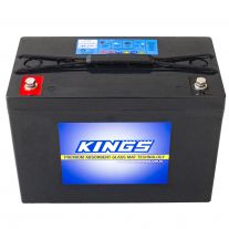 Kings 98Ah 12v AGM Deep Cycle Battery | 5x Faster Recharging | Maintenance-Free | 12 Month Warranty 