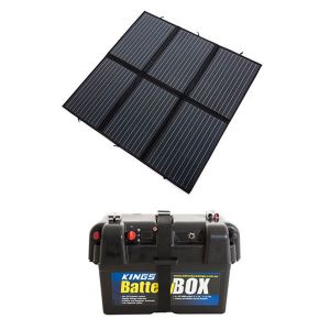 Adventure Kings 200W Solar Blanket with MPPT + Battery Box