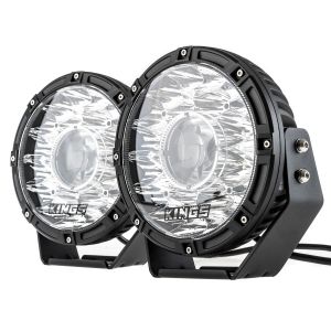 Kings 8.5" Laser MKII Driving Lights (pair) | 1 Lux @ 1972m | 11,870 Lumens | IP68 Rated