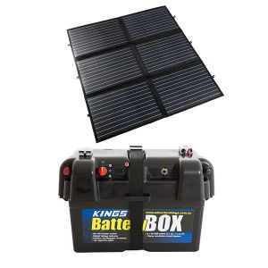 Adventure Kings 200W Portable Solar Blanket + Adventure Kings Battery Box
