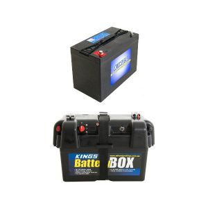 Adventure Kings AGM Deep Cycle Battery 115AH + Battery Box
