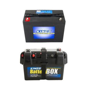 Adventure Kings AGM Deep Cycle Battery 98AH + Battery Box
