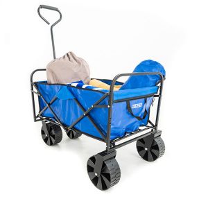 Kings Collapsible Cart | For Beach / Camping / Home / Work Use | Wide Wheels 