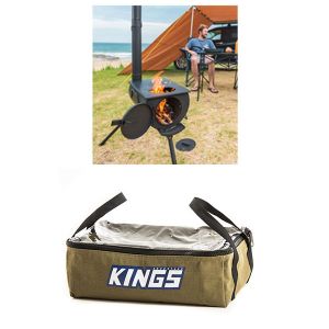 Adventure Kings Camp Oven/Stove + Clear Top Canvas Bag