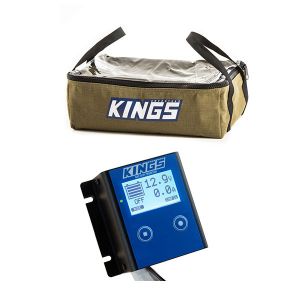 Kings 12V Battery Monitor + Clear Top Canvas Bag