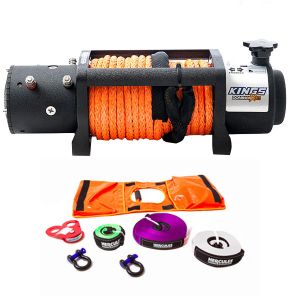 Domin8r X 12,000lb Winch with rope + Hercules Essential Nylon Recovery Kit