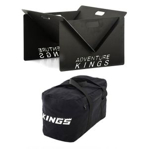 Kings Portable Steel Fire Pit + 40L Duffle Bag