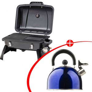 Gasmate Voyager Portable BBQ + Camping Kettle
