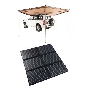 Adventure Kings 200W Portable Solar Blanket + 270° King Wing Awning