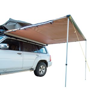 2 x 2.5m 2 in 1 Awning + LED Strip Light - UPF50+ | Waterproof | Suits All Vehicles | Adventure Kings