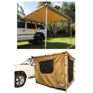 Adventure Kings Awning 2.5x2.5m + Adventure Kings Awning Tent 2.5 x 2.5m