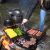 Kings Campfire Cooking BBQ | Swinging Hotplate and Grill Combo | Centre pole Design | Strong Steel