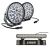 Adventure Kings Domin8r Xtreme 9” LED Driving Lights (Pair) + 15" Numberplate LED Light Bar 